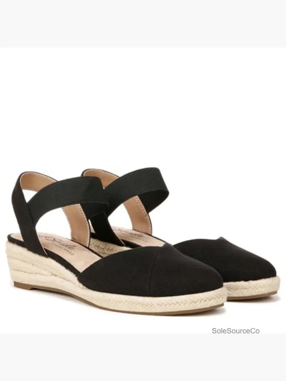 Espadrille Wedge Sandals with Ankle Strap Comfort Cushioning